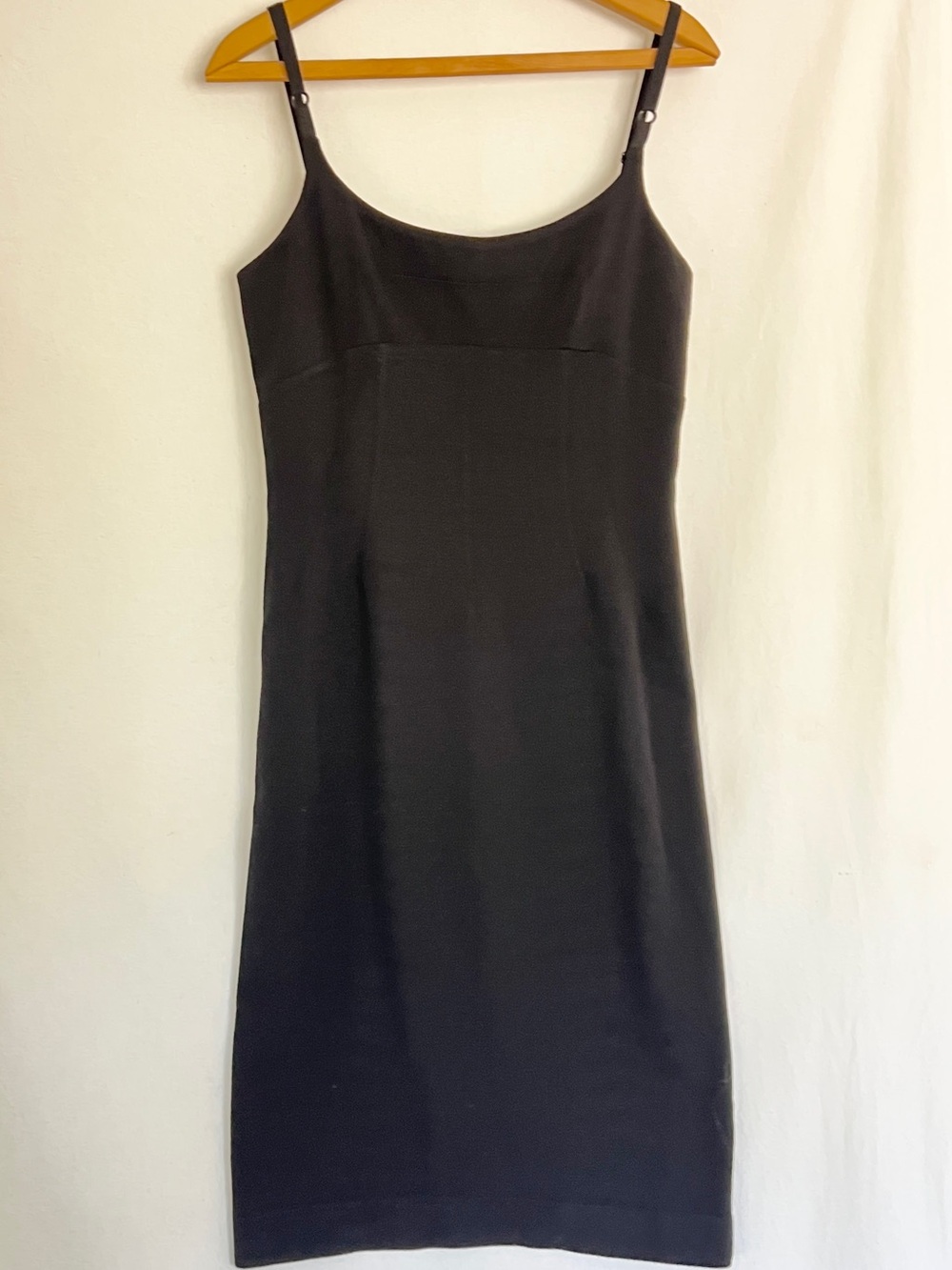 Dolce & Gabbana D&G Black Slip Dress Bodycon Spaghetti Strap 90s Y2K IT44 8